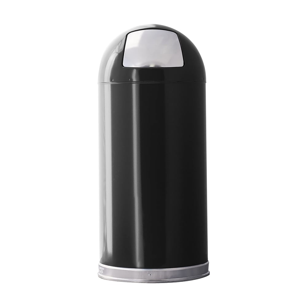 Witt 15 gal Indoor Decorative Trash Can - Metal, Black (15DTBK)