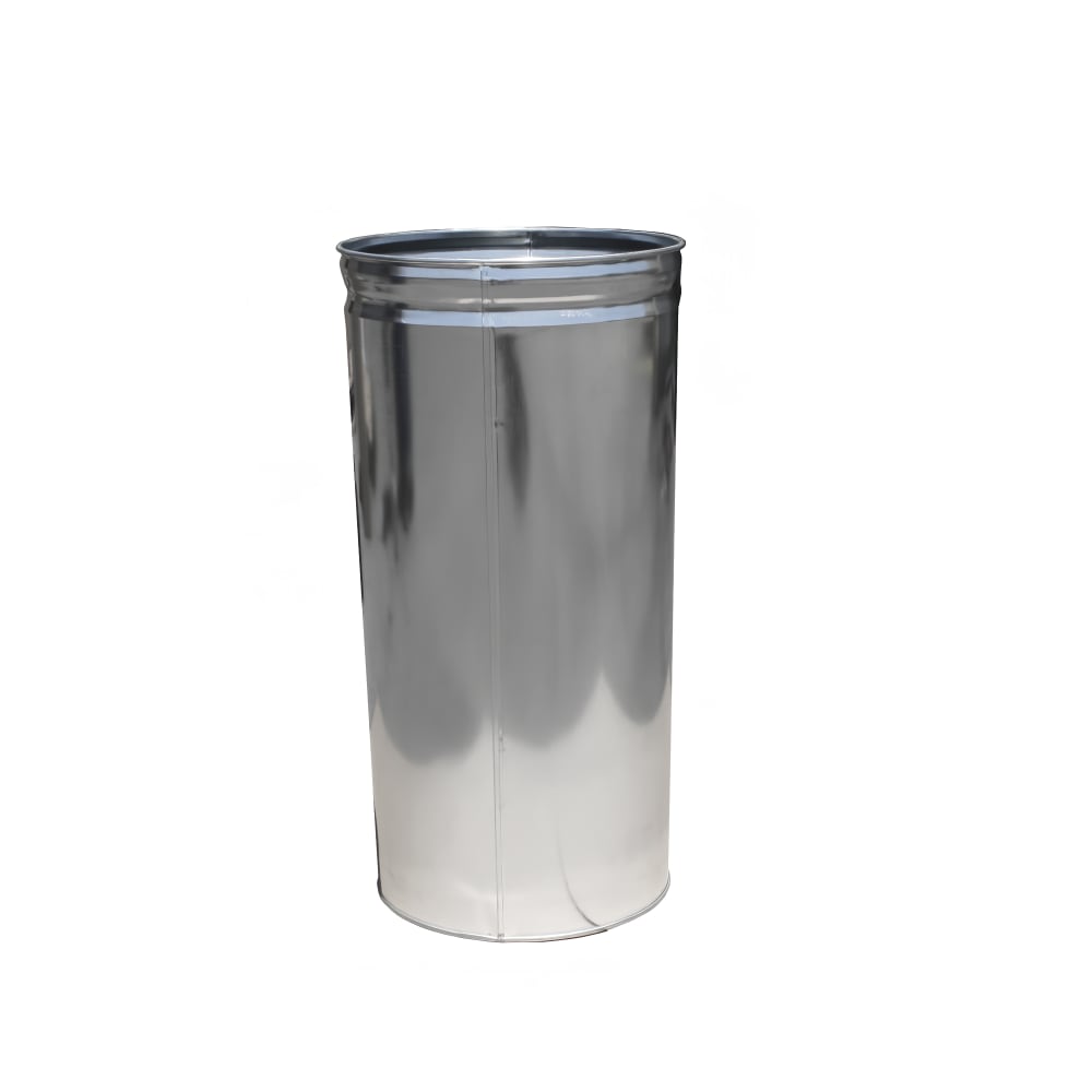 Witt 15 gal Round Rigid Trash Can Liner, Metal - Galvanized Steel (15DTL)