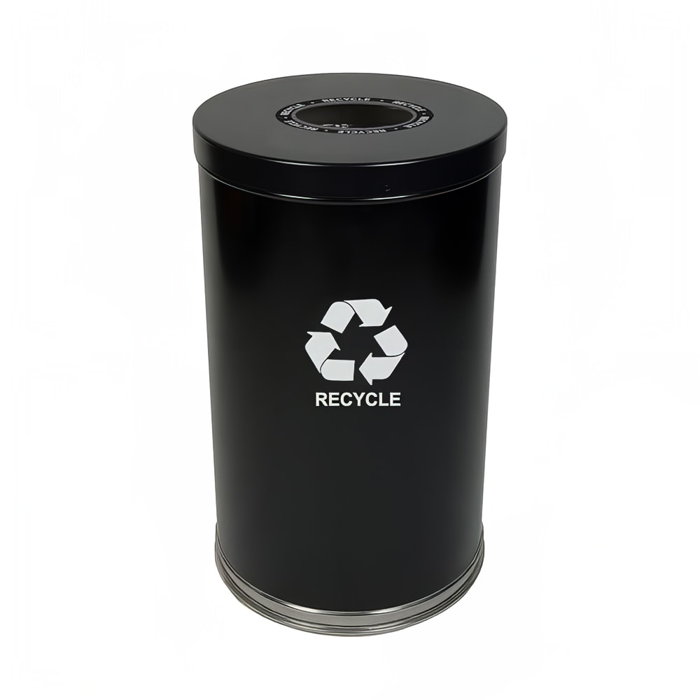 Witt 35 gal Multiple Materials Recycle Bin - Indoor, Decorative (18RTBK-1H)