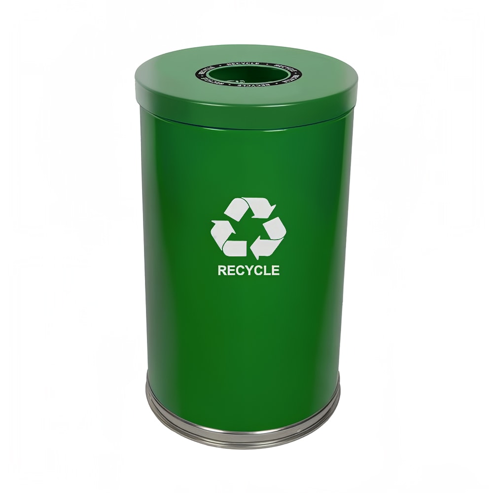 Witt 35 gal Multiple Materials Recycle Bin - Indoor, Decorative (18RTGN-1H)