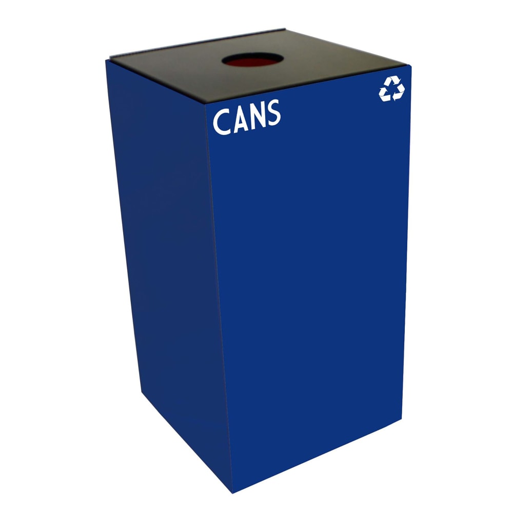 Witt 28 gal Cans Recycle Bin - Indoor, Fire Resistant (28GC01-BL)