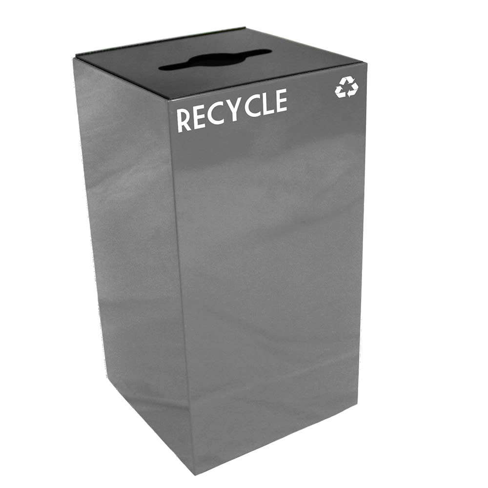 Witt 28 gal Multiple Materials Recycle Bin - Indoor, Fire Resistant (28GC04-SL)