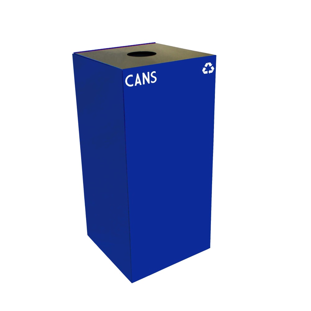 Witt 32 gal Cans Recycle Bin - Indoor, Fire Resistant (32GC01-BL)