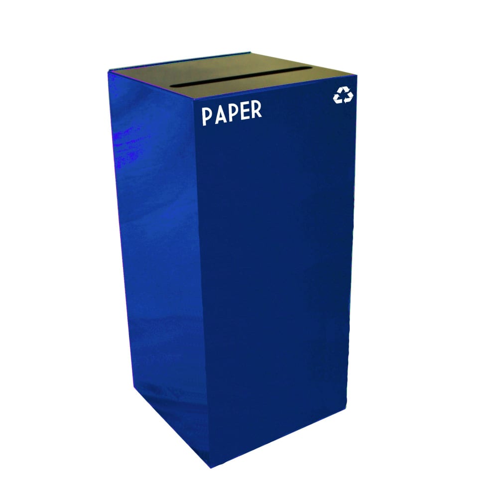 Witt 32 gal Paper Recycle Bin - Indoor, Fire Resistant (32GC02-BL)