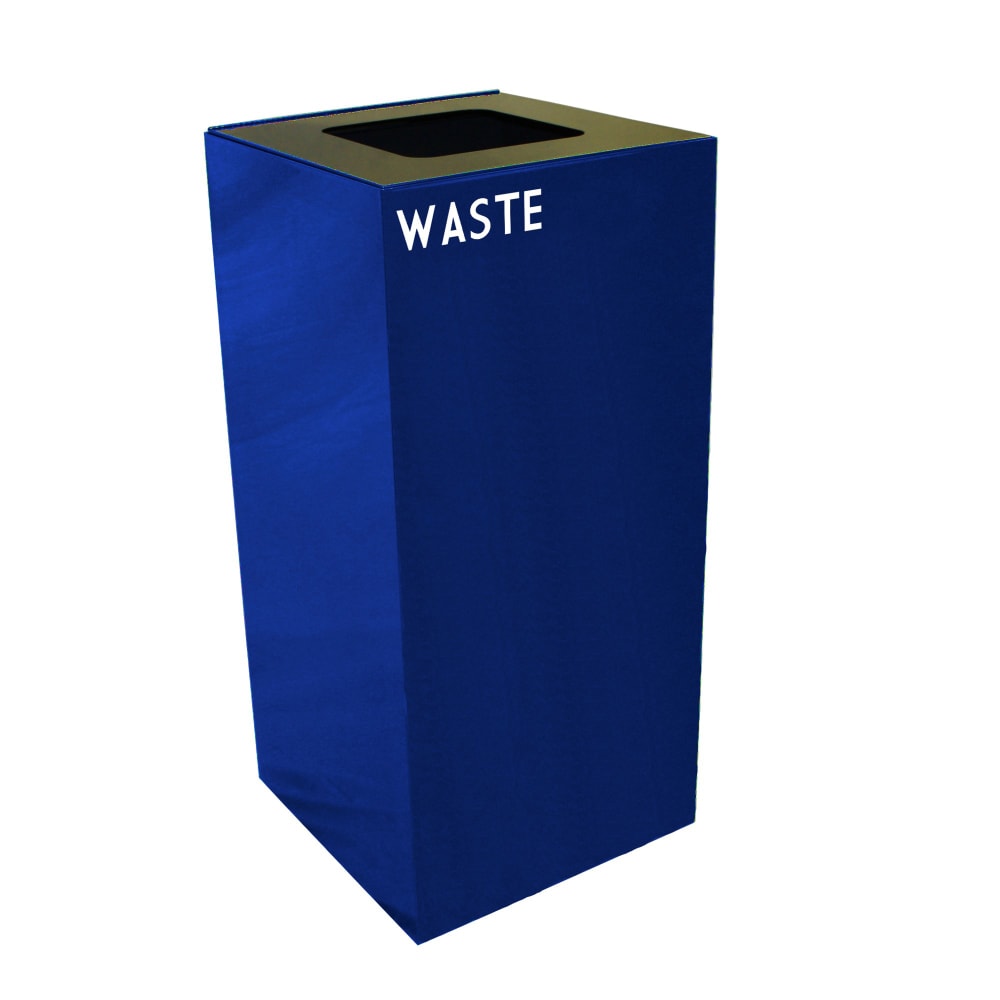 Witt 32 gal Indoor Decorative Trash Can - Metal, Blue (32GC03-BL)