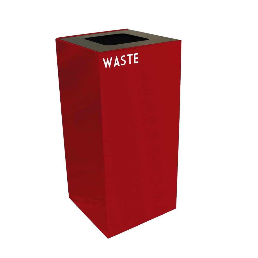 Witt 32 gal Indoor Decorative Trash Can - Metal, Scarlet (32GC03-SC)