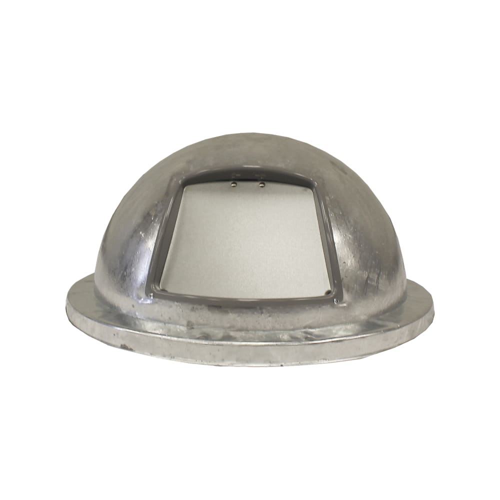 Witt Round Dome Trash Can Lid - Metal, Galvanized (3434G)