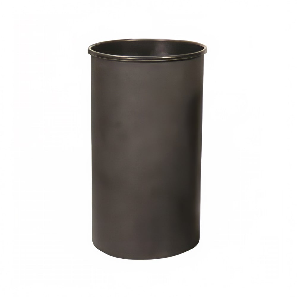Witt 35 gal Round Rigid Trash Can Liner, Plastic - Black (35LBK)