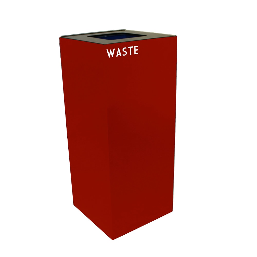 Witt 36 gal Indoor Decorative Trash Can - Metal, Scarlet (36GC03-CB)