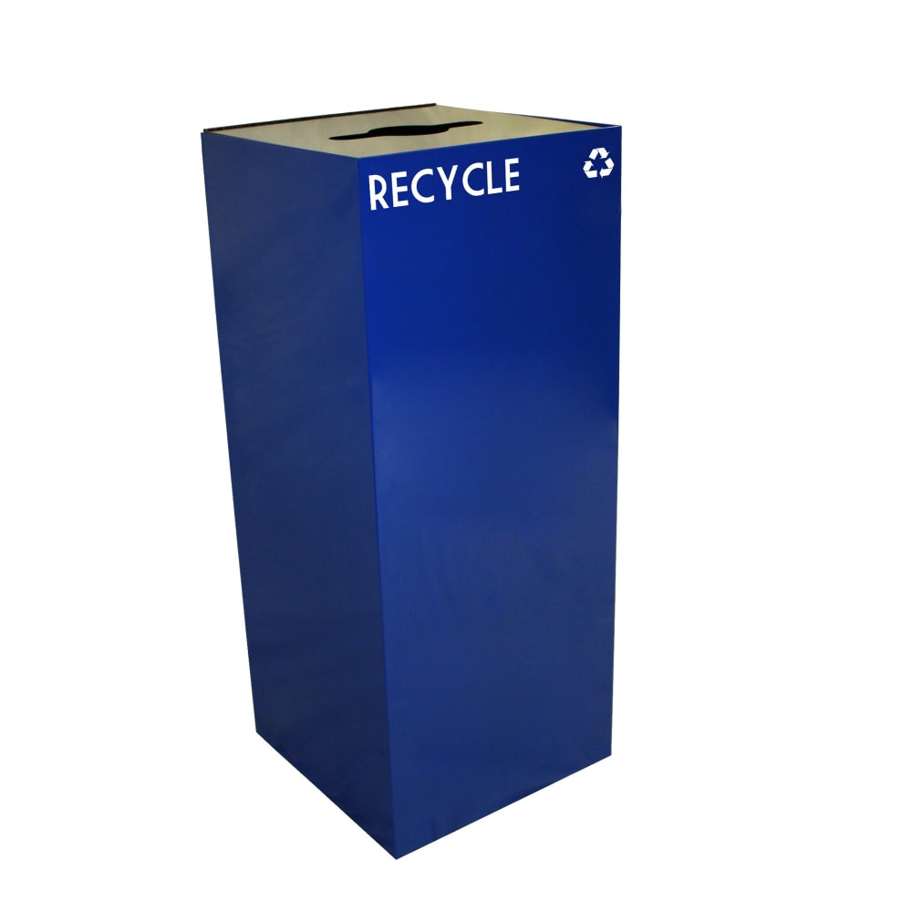 Witt 36 gal Multiple Materials Recycle Bin - Indoor, Fire Resistant (36GC03-BL)