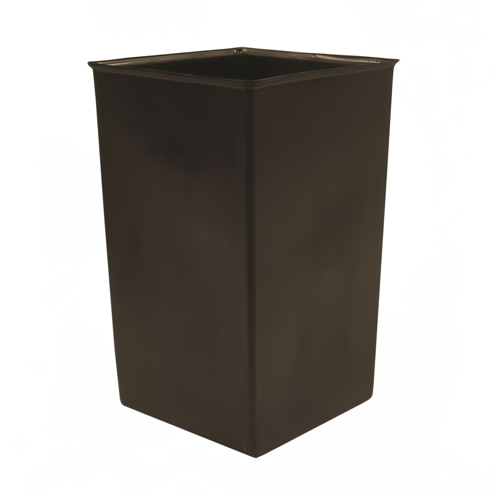 Witt 36 gal Square Rigid Trash Can Liner, Plastic - Black (36R)