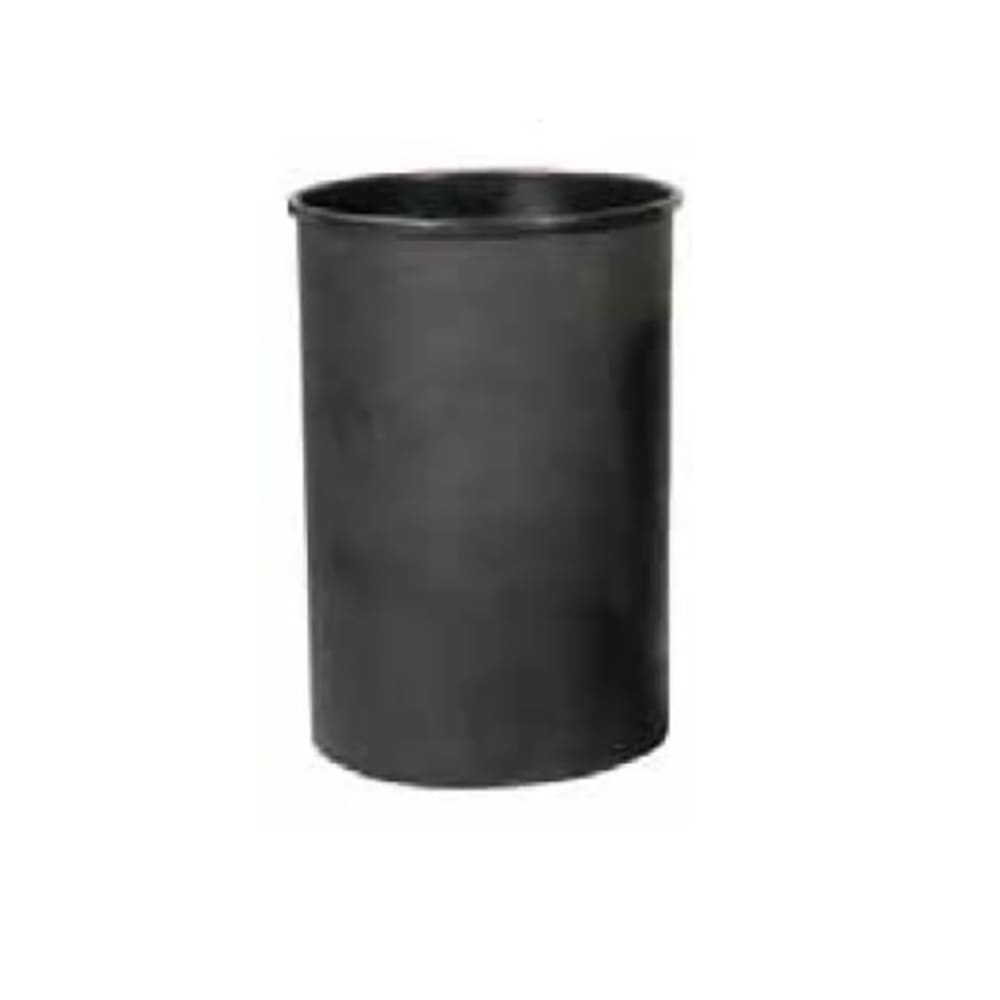 Witt 25 gal Half Round Rigid Trash Can Liner, Plastic - Black (55LBK-R)
