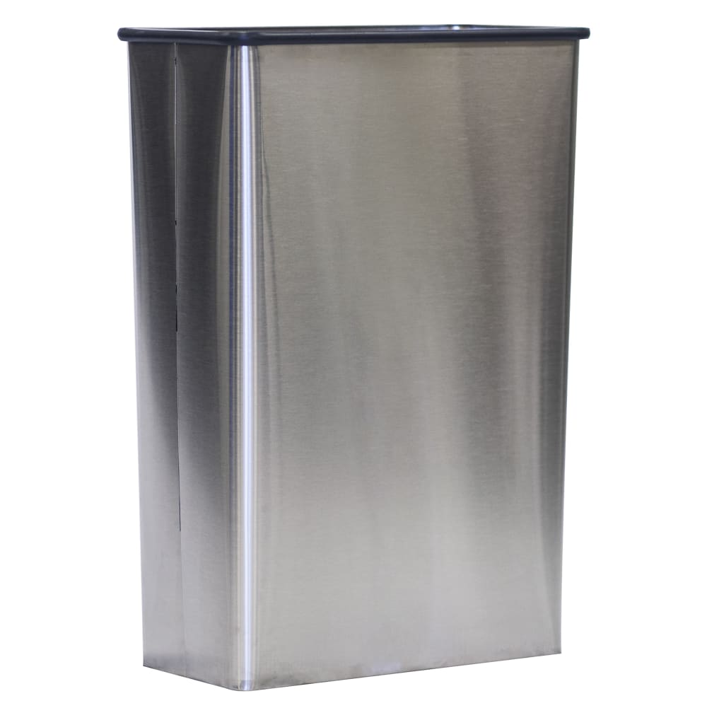 Witt 22 gal Indoor Decorative Trash Can - Metal, Stainless Steel (70SS)