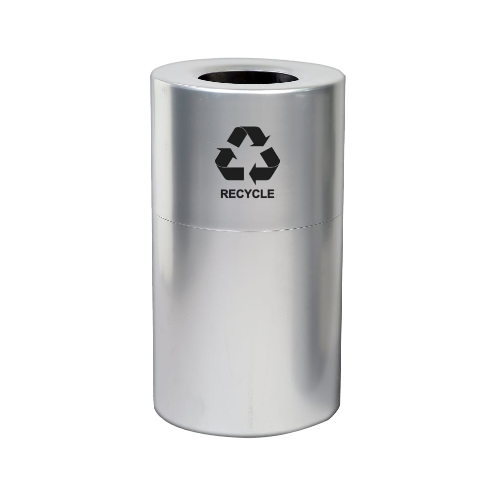 Witt 35 gal Multiple Materials Recycle Bin - Indoor, Decorative (AL35-CLR-R)