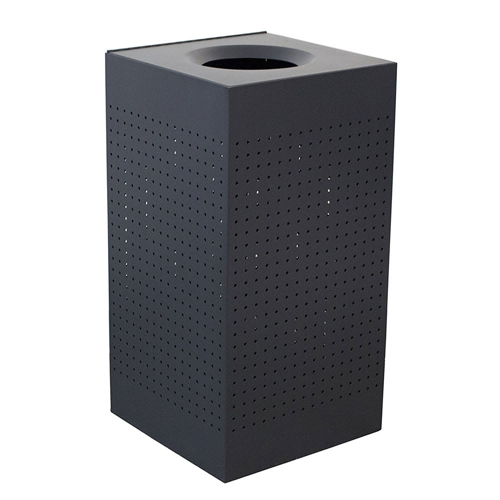 Witt 25 gal Indoor Decorative Trash Can - Metal, Black (CL25-BK)
