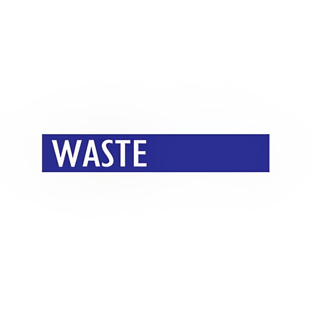 Witt Recycle Logo Decal - "Waste", English (GEO-WA)