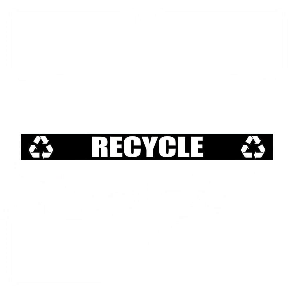 Witt Recycle Logo Decal For Outdoor Containers - "Recycle", English (LABEL17)