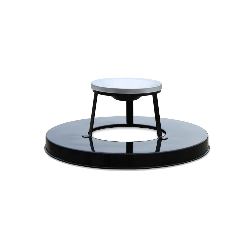 Witt Trash Can Top Cigarette Receptacle - Decorative Finish (M3601-ATL-BK)