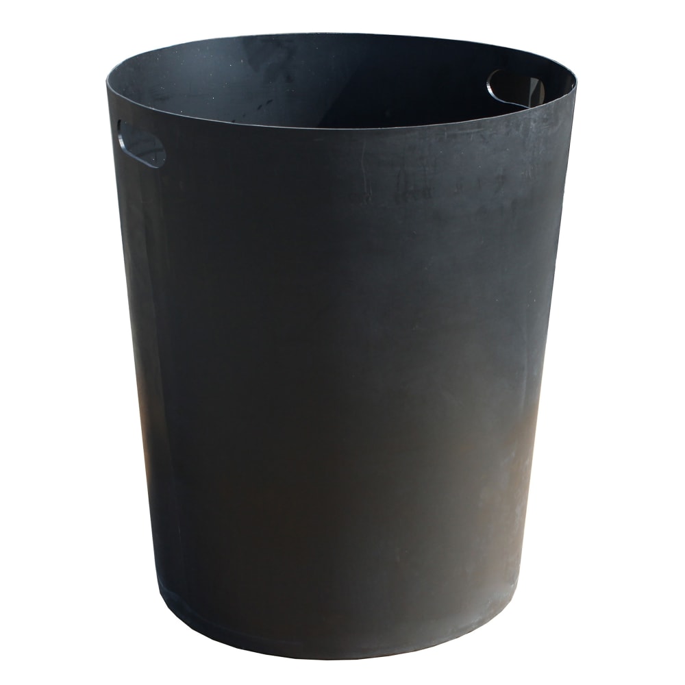 Witt 32 gal Round Rigid Trash Can Liner, Plastic - Black (SMB32L)