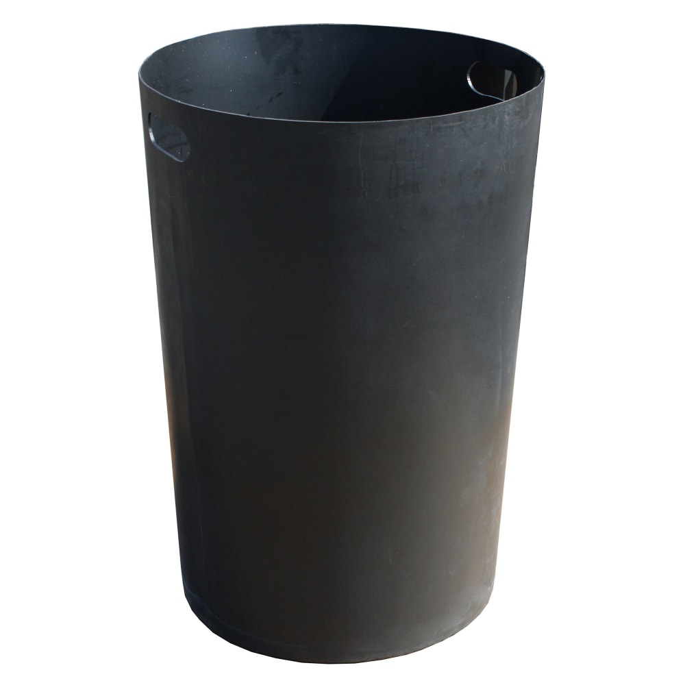 Witt 36 gal Round Rigid Trash Can Liner, Plastic - Black (SMB36L)
