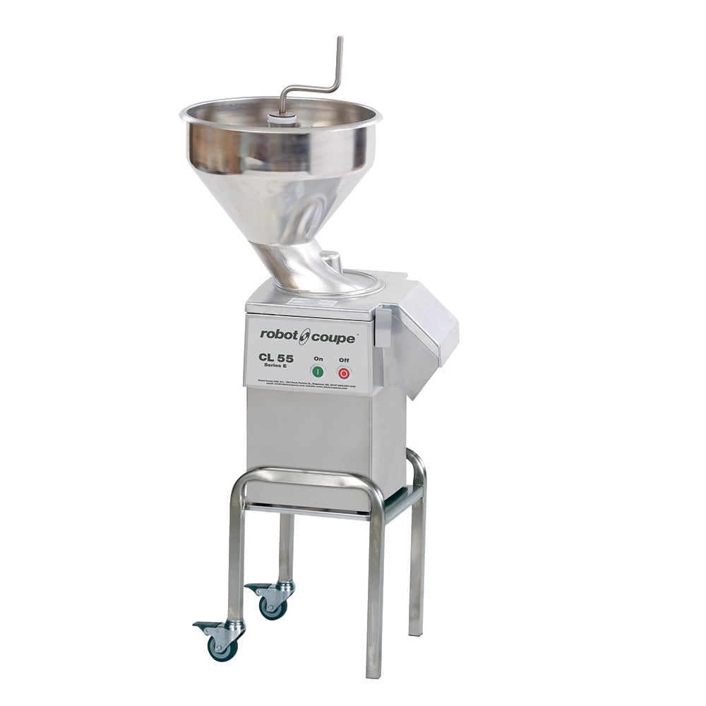 Robot Coupe CL55B 1 Speed Continuous Feed Food Processor w/ Side Discharge, 120v