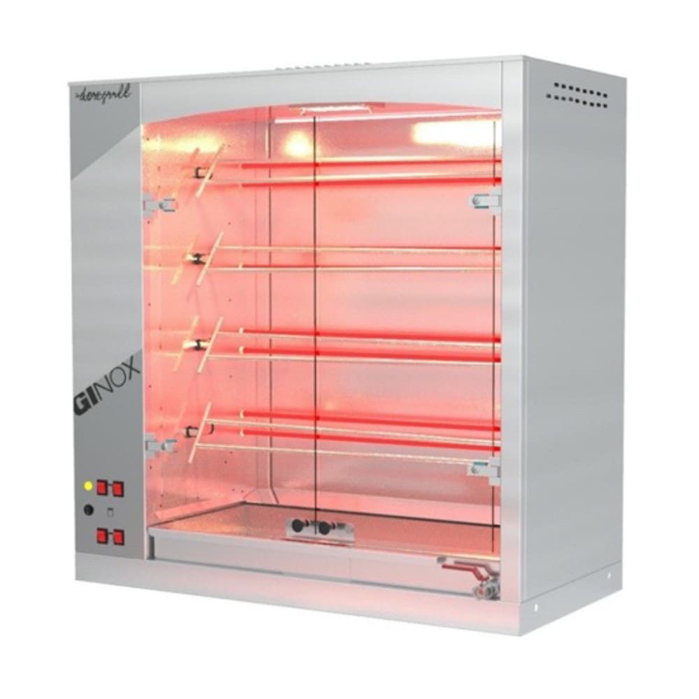 Doregrill MAG S Series Electric 4 Spit Rotisserie w/ 16 Bird Capacity, 220v (MAG 40/4 S ELECTRIC)