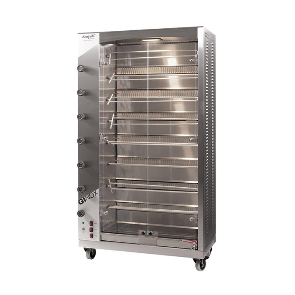 Doregrill MAG S Series Gas 8 Spit Rotisserie w/ 32 Bird Capacity, Liquid Propane (MAG 40/8 S GAS)