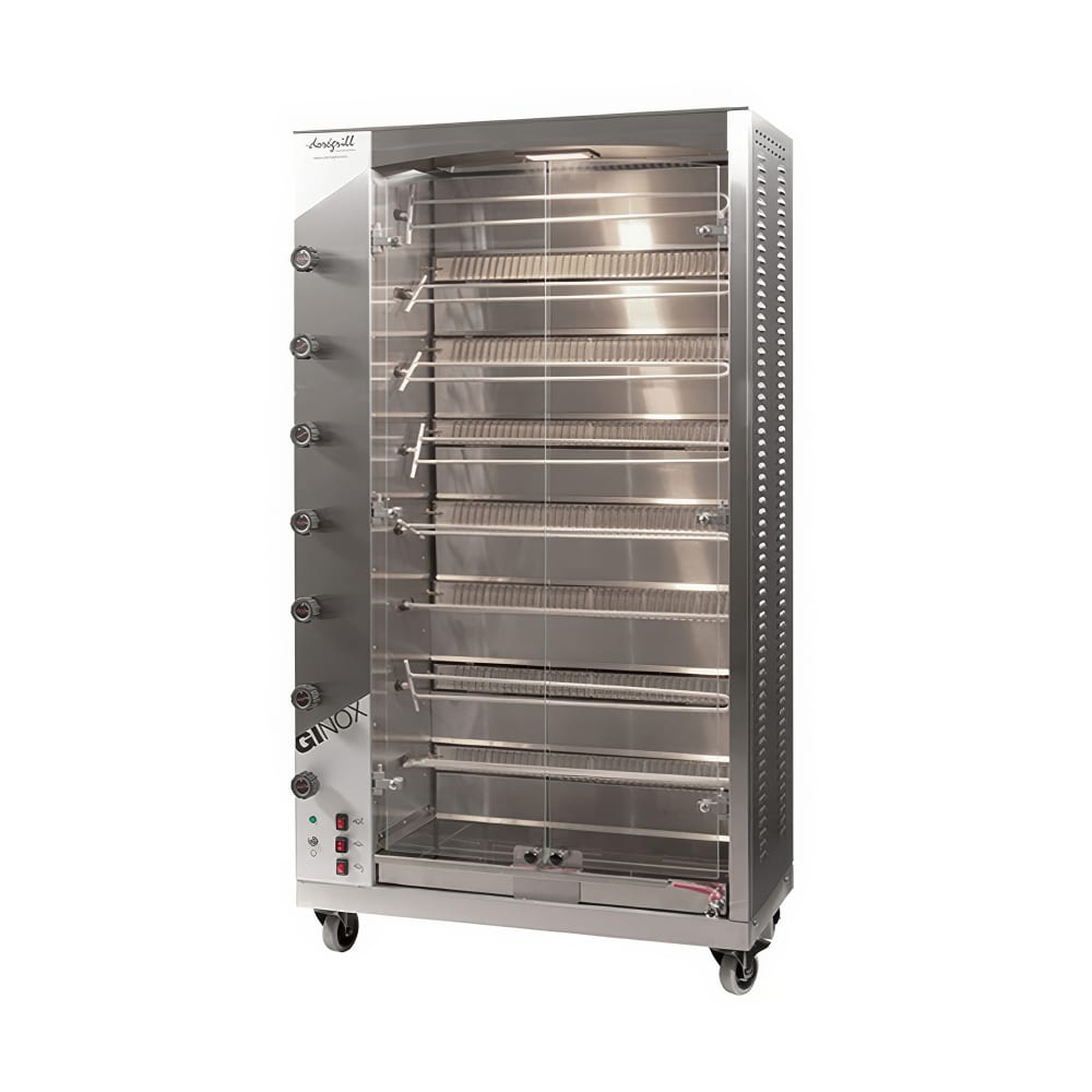 Doregrill MAG S Series Gas 8 Spit Rotisserie w/ 32 Bird Capacity, Natural Gas (MAG 40/8 S GAS)