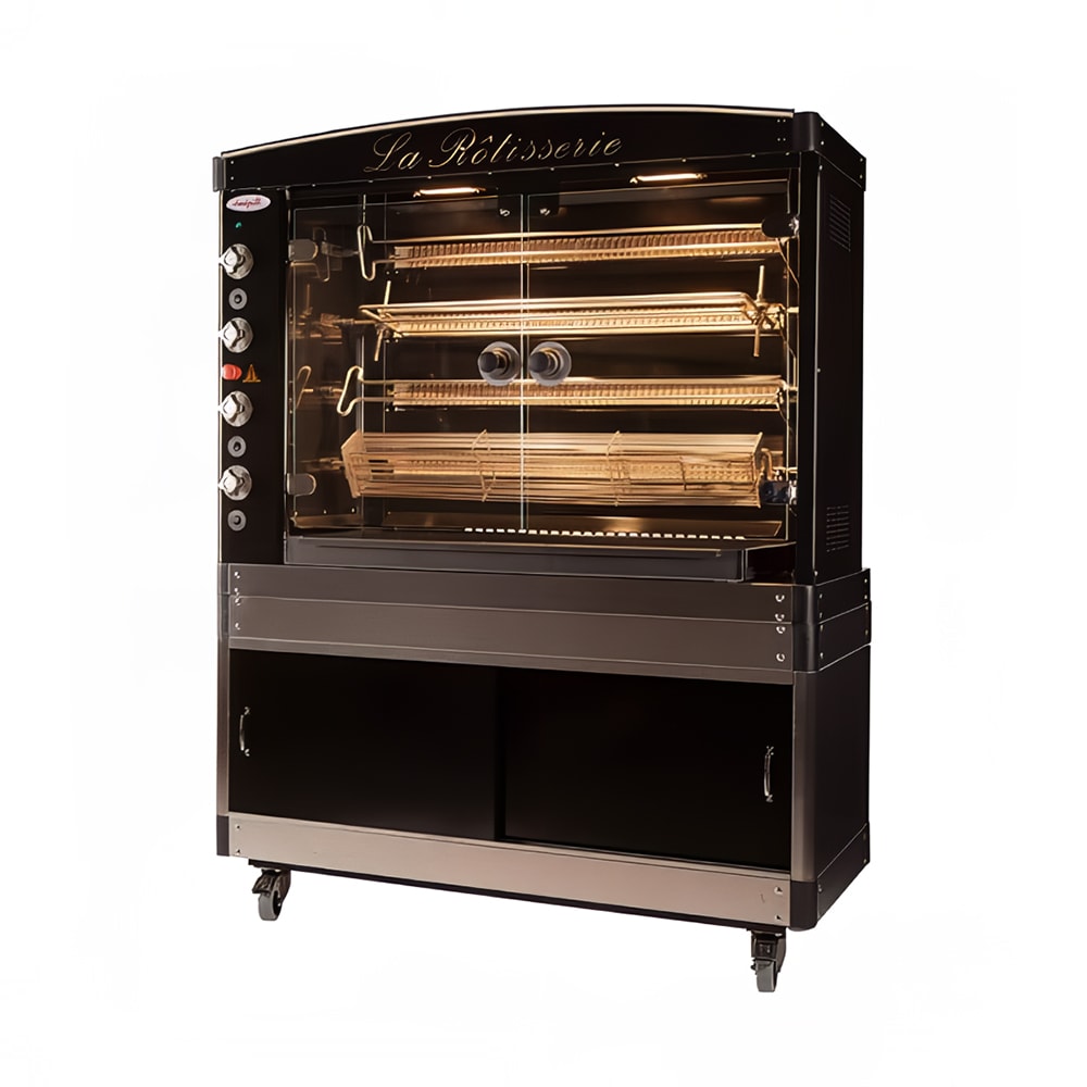 Doregrill MAG Series Gas 4 Spit Rotisserie w/ 28 Bird Capacity, Natural Gas (MAG 58/4 GAS)