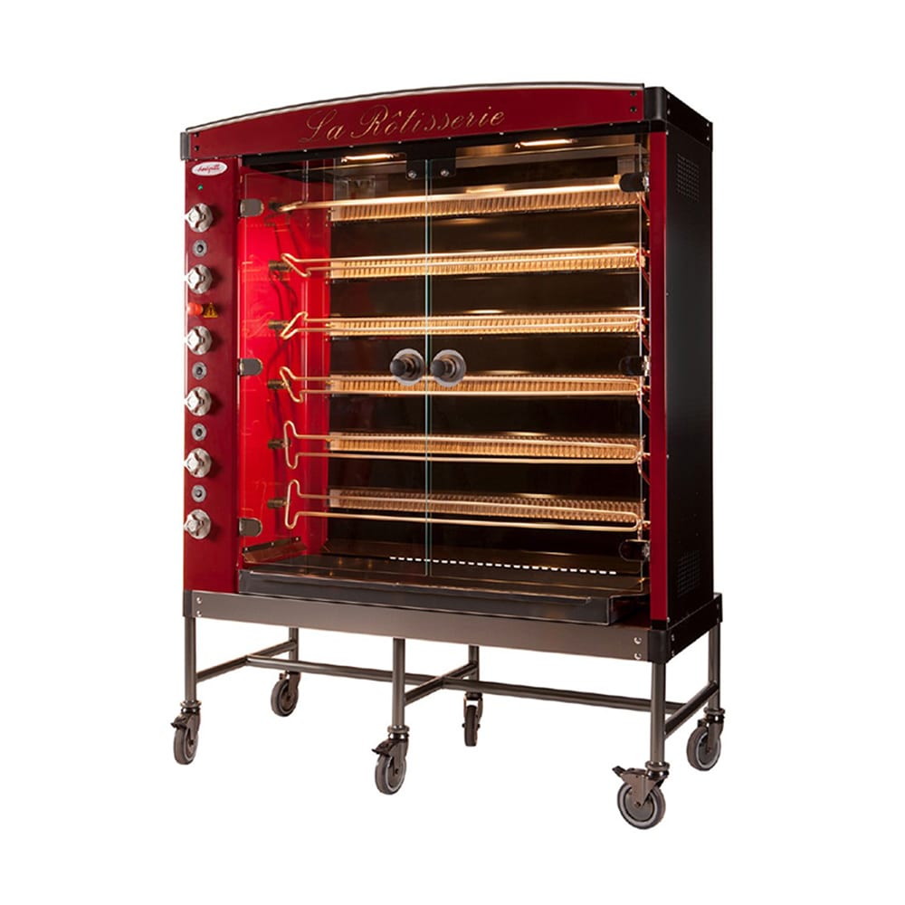 Doregrill MAG Series Gas 6 Spit Rotisserie w/ 42 Bird Capacity, Liquid Propane (MAG 58/6 GAS)