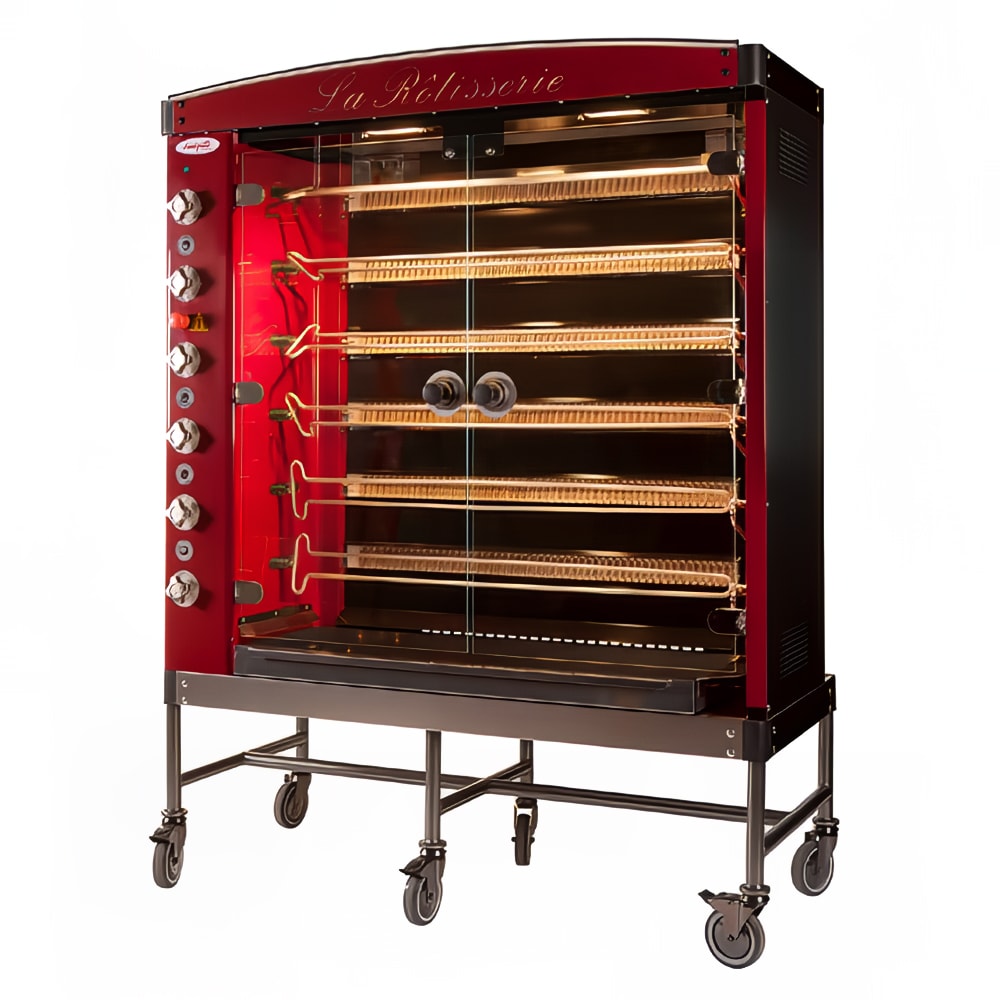Doregrill MAG Series Gas 6 Spit Rotisserie w/ 42 Bird Capacity, Natural Gas (MAG 58/6 GAS)