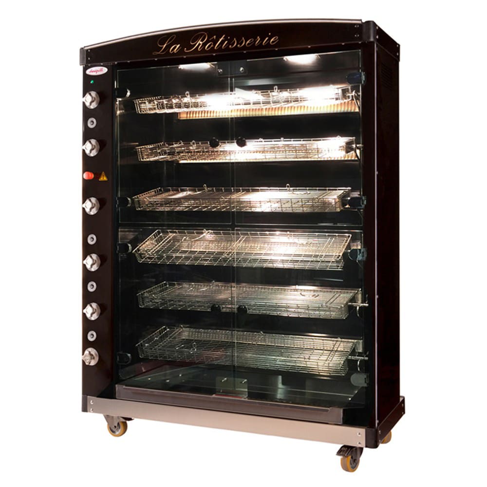 Doregrill MAG Series Gas 6 Spit Rotisserie w/ 30 Bird Capacity, Liquid Propane (MAG 6 GAS)