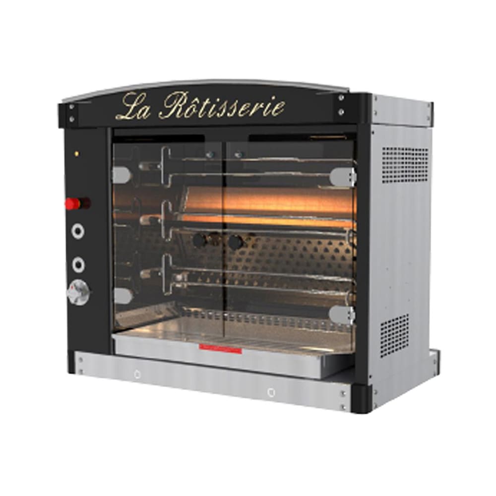 Doregrill MAGFLAM Series Gas 3 Spit Rotisserie w/ 21 Bird Capacity, Liquid Propane (MAGFLAM 40/3 GAS)