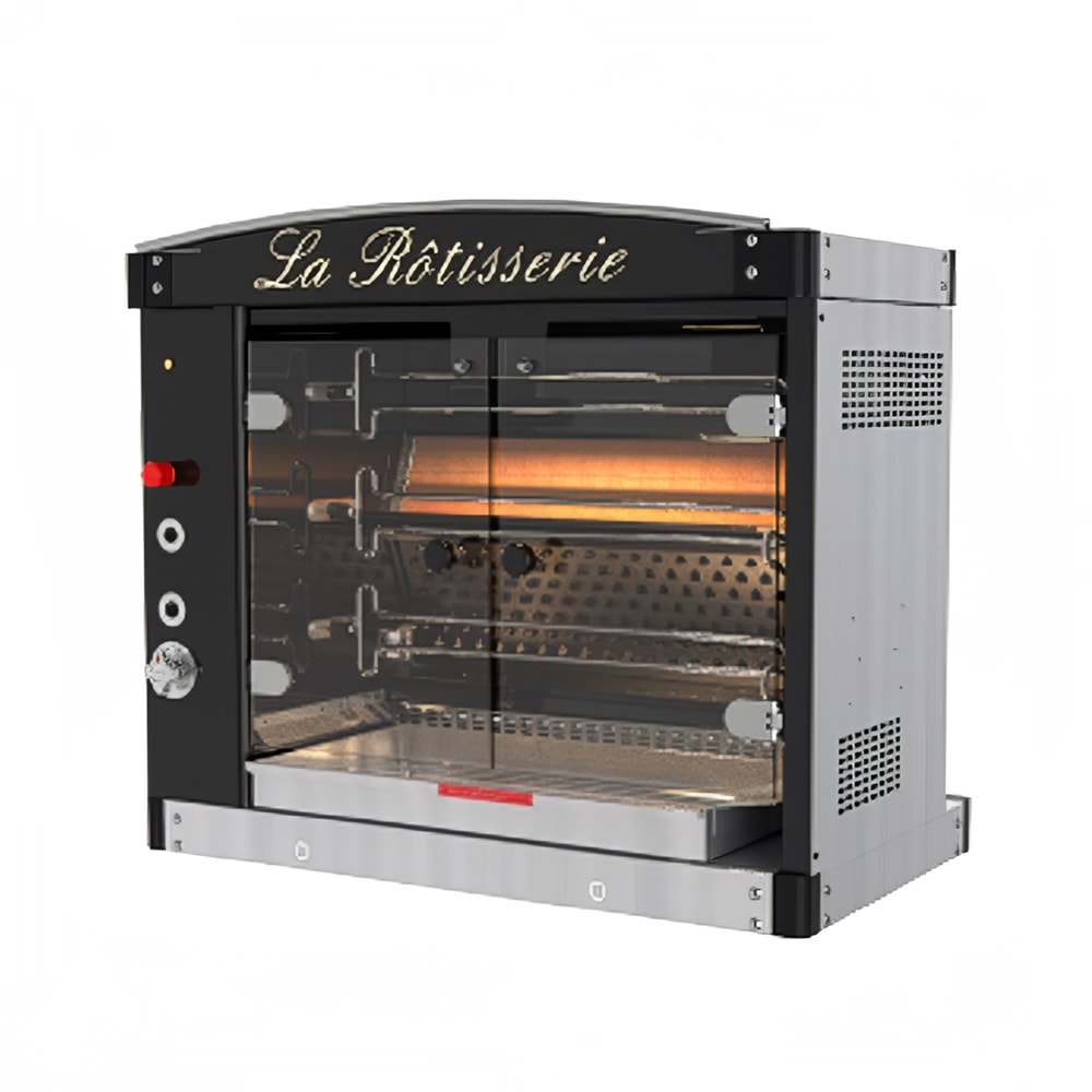 Doregrill MAGFLAM Series Gas 3 Spit Rotisserie w/ 21 Bird Capacity, Natural Gas (MAGFLAM 40/3 GAS)