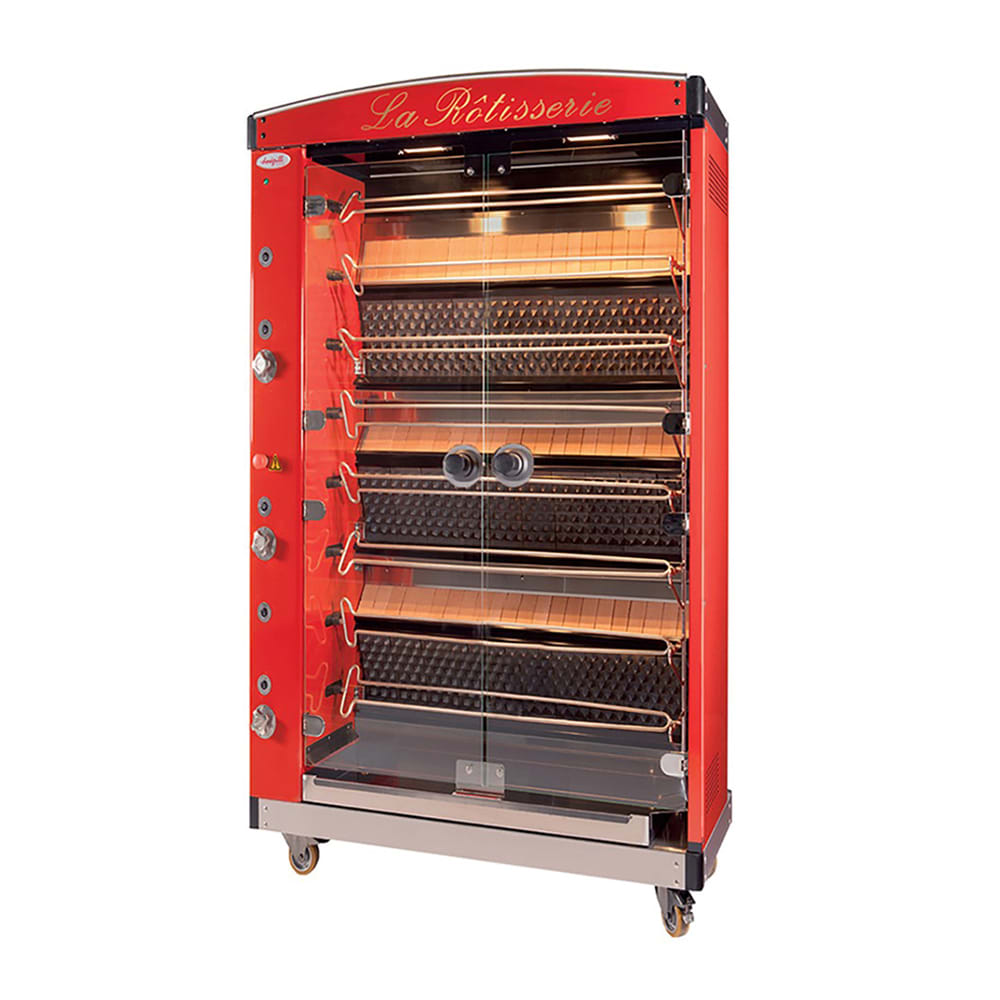 Doregrill MAGFLAM Series Gas 8 Spit Rotisserie w/ 40 Bird Capacity, Natural Gas (MAGFLAM 40/8)