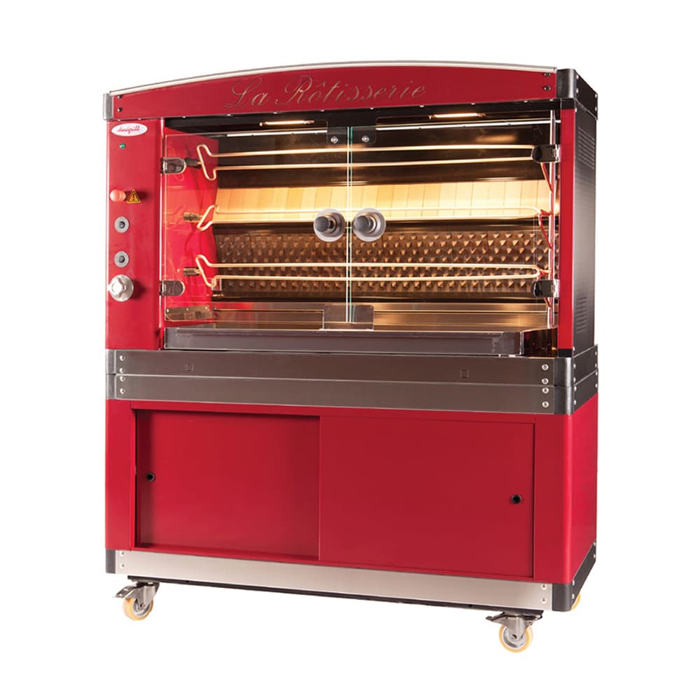 Doregrill MAGFLAM Series Gas 3 Spit Rotisserie w/ 21 Bird Capacity, Natural Gas (MAGFLAM 58/3)
