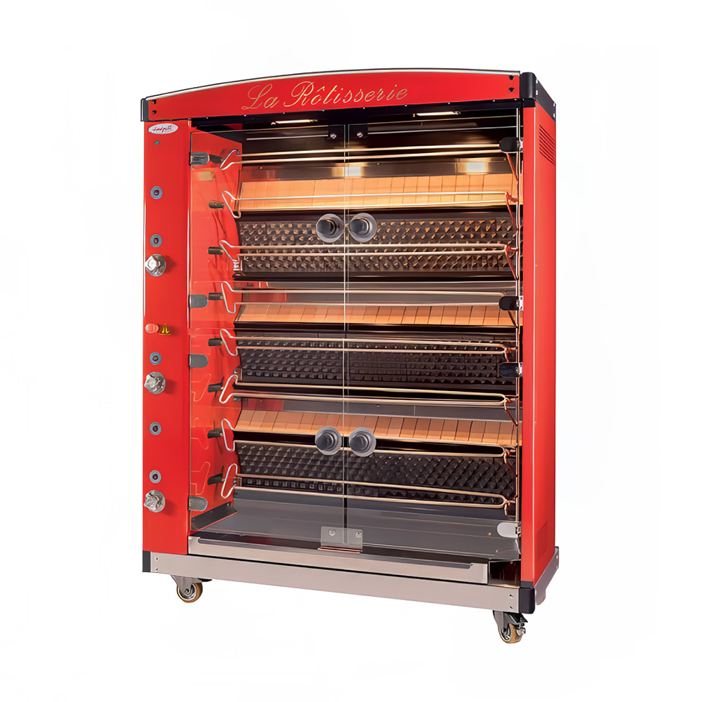 Doregrill MAGFLAM Series Gas 8 Spit Rotisserie w/ 56 Bird Capacity, Natural Gas (MAGFLAM 58/8)