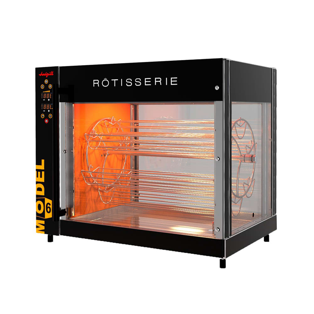 Doregrill MODEL Series Electric 1 Spit Rotisserie w/ 30 Bird Capacity, 220v (MODEL-6)