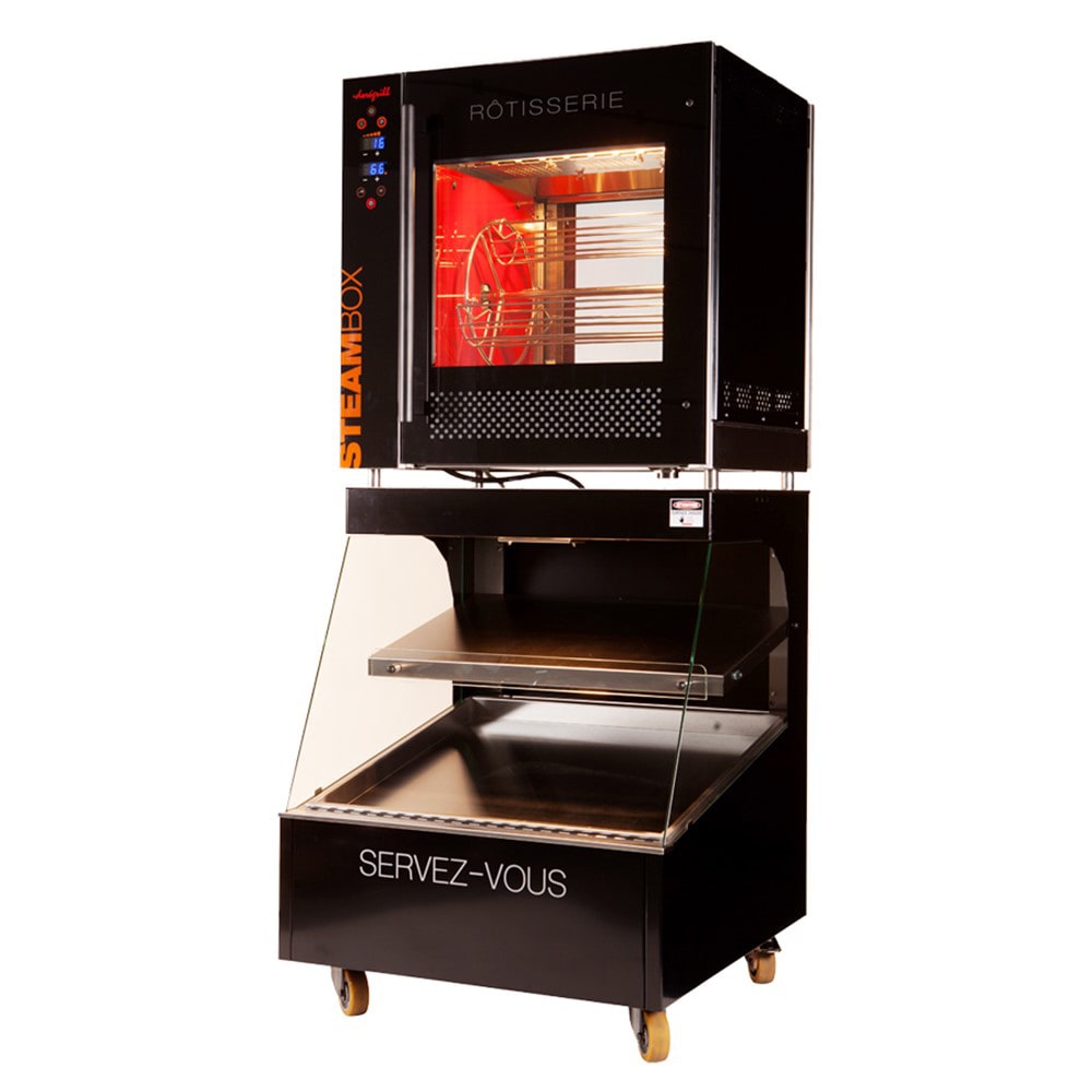 Doregrill Néogrill Electric 1 Spit Rotisserie w/ 16 Bird Capacity, 220v (NEOBOX (NEOGRILL STEAMBOX + V85LS))