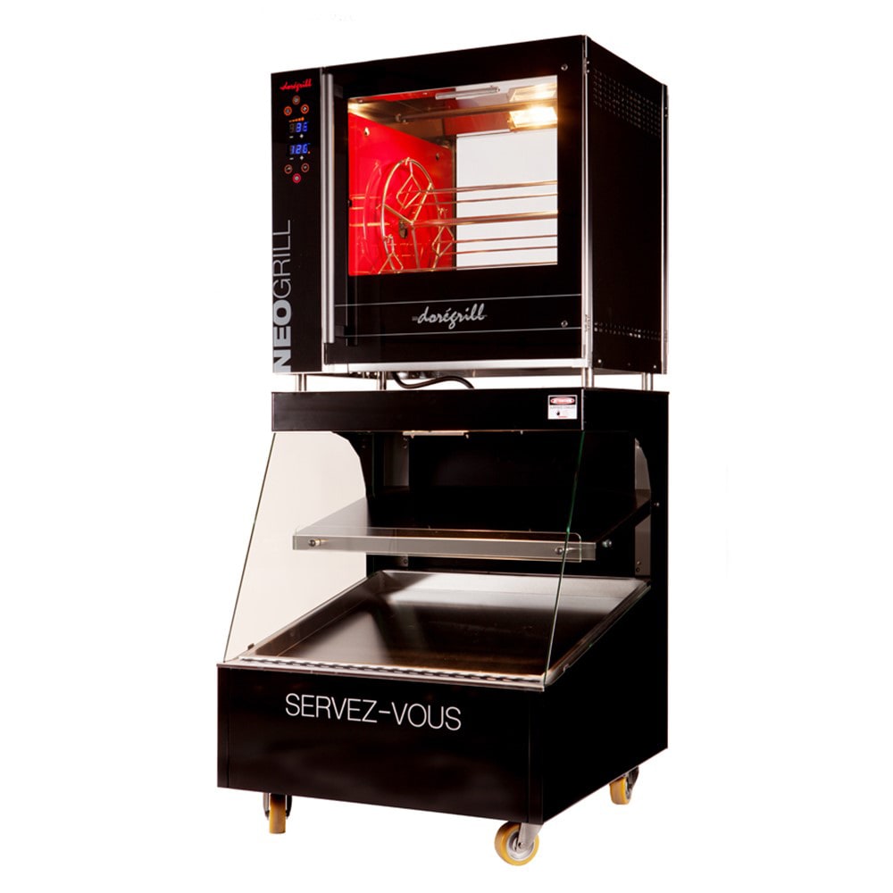 Doregrill Néogrill Electric 1 Spit Rotisserie w/ 16 Bird Capacity, 220v (NEOL (NEOGRIL N1 + V85LS))