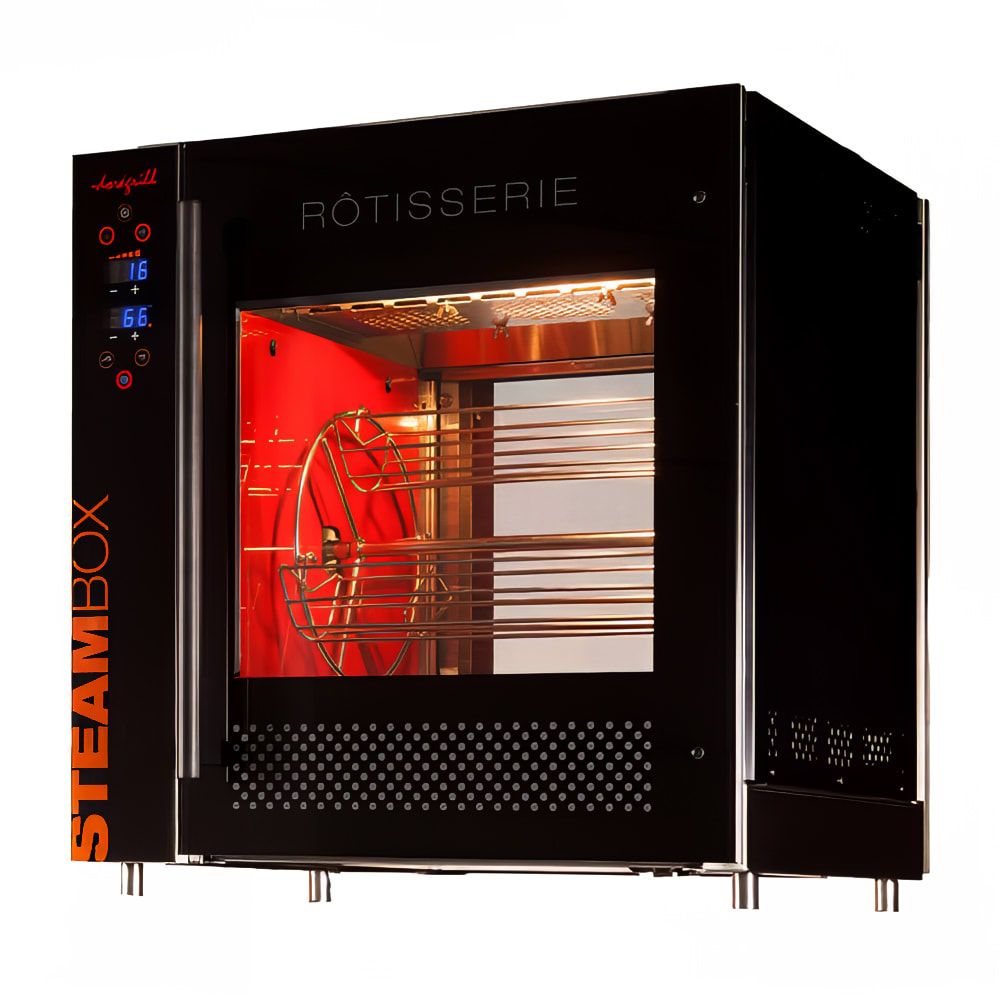 Doregrill STEAMBOX Series Electric 1 Spit Rotisserie w/ 16 Bird Capacity, 220v (STEAMBOX)