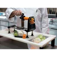 Nemco 55050AN-P Aluminum Spiral Food Slicer, 9/64" Blade, Vegetables, Manual thumbnail 2