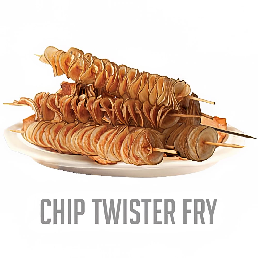 Nemco 55050AN-WCT Manual Spiral Fry Chip Twister Kutter w/ Preset Drive Depth & Screw Drive, Wavy