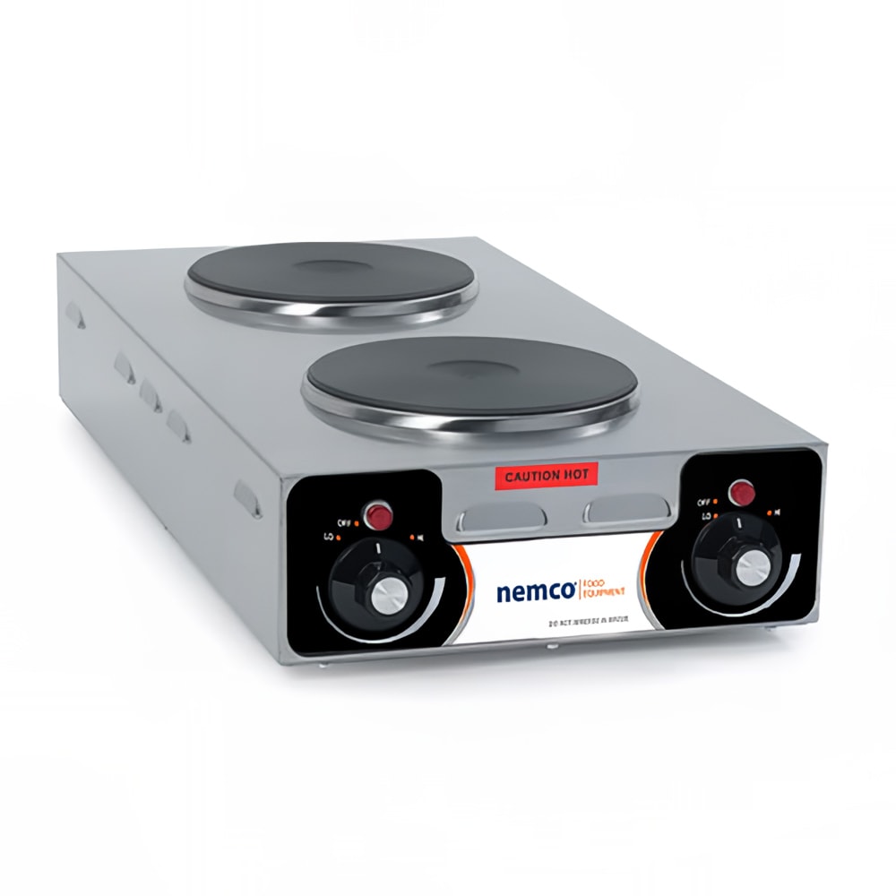Nemco 6310-3 25 1/2" Electric Hotplate w/ (2) Burners & Infinite Controls, 240v/1ph