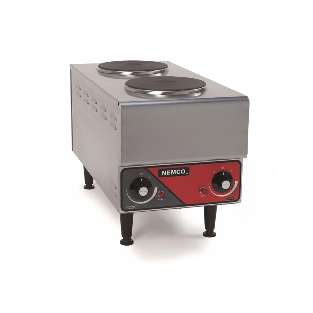 Nemco 6311-1-240 11" Electric Hotplate w/ (2) Burners & Infinite Controls, 240v/1ph