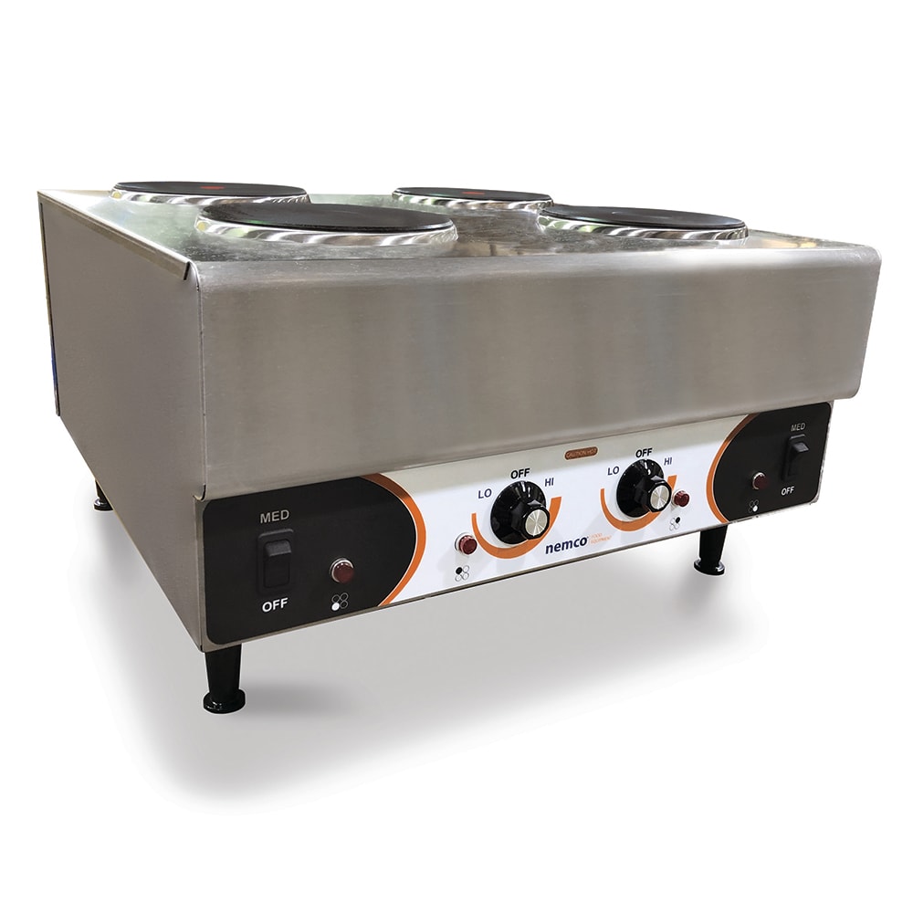 Nemco 6311-4-240 24" Electric Hotplate w/ (4) Burners & Thermostatic Controls, 240v/1ph