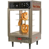 Nemco 6403 Revolving Pretzel Merchandiser w/ Illuminated Interior & 27 1/4 x 15 1/8 x 18 1/8", 120V thumbnail 2