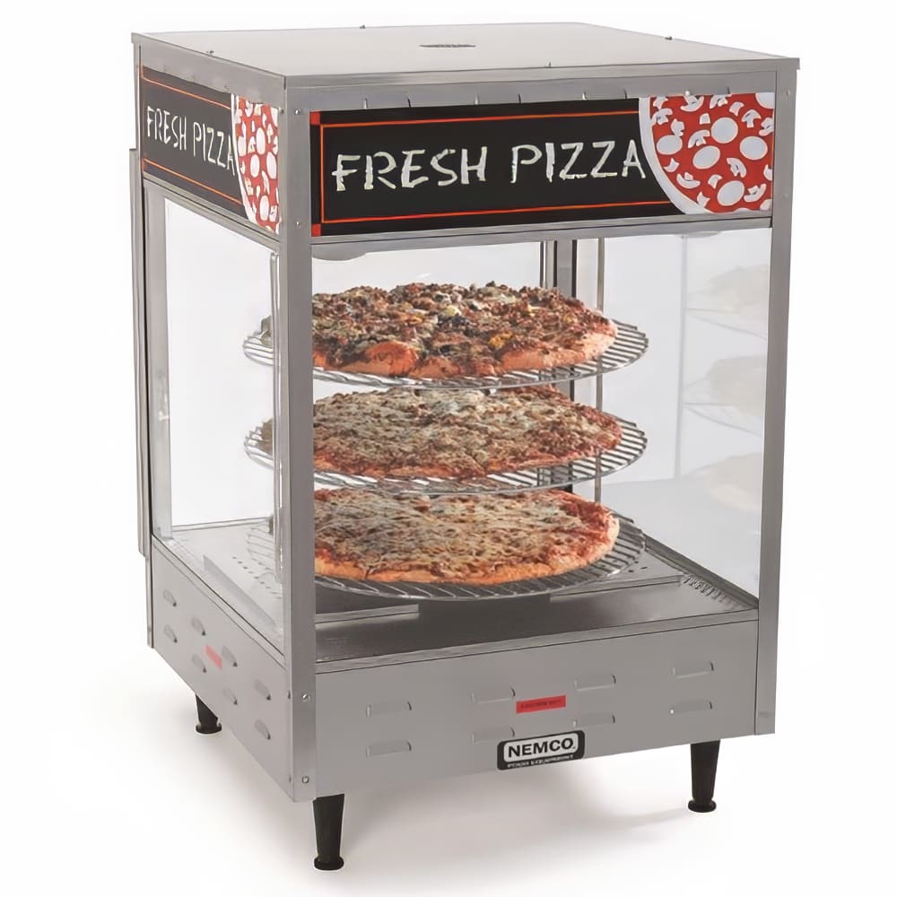 Nemco 6451-2 22 1/4" Rotating Heated Pizza Merchandiser w/ 3 Levels, 120v