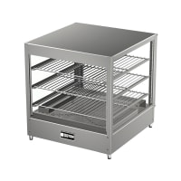 Nemco 6455 22 1/4" Full Service Countertop Heated Display Case - (3) Shelves, 120v thumbnail 2