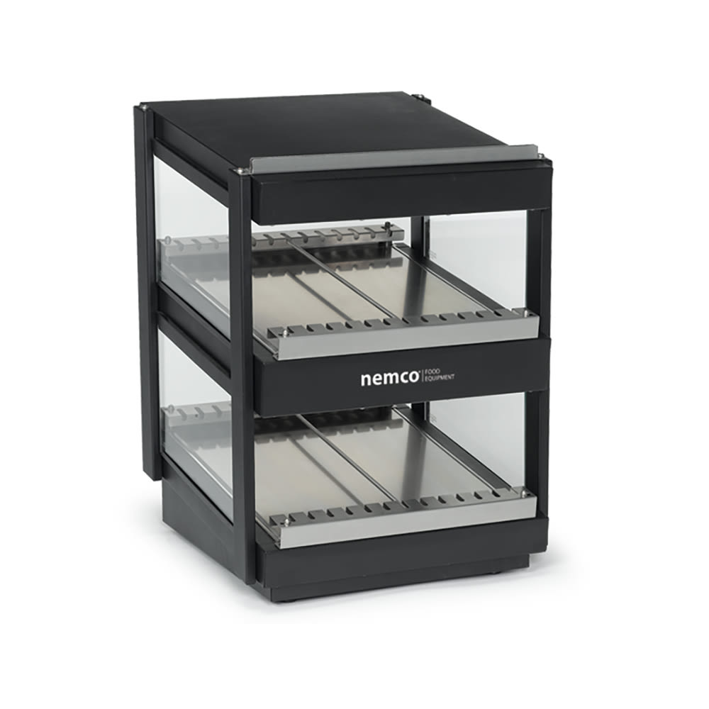 Nemco 6480-24S 24" Self Service Countertop Heated Display Shelf - (2) Shelves, 120v